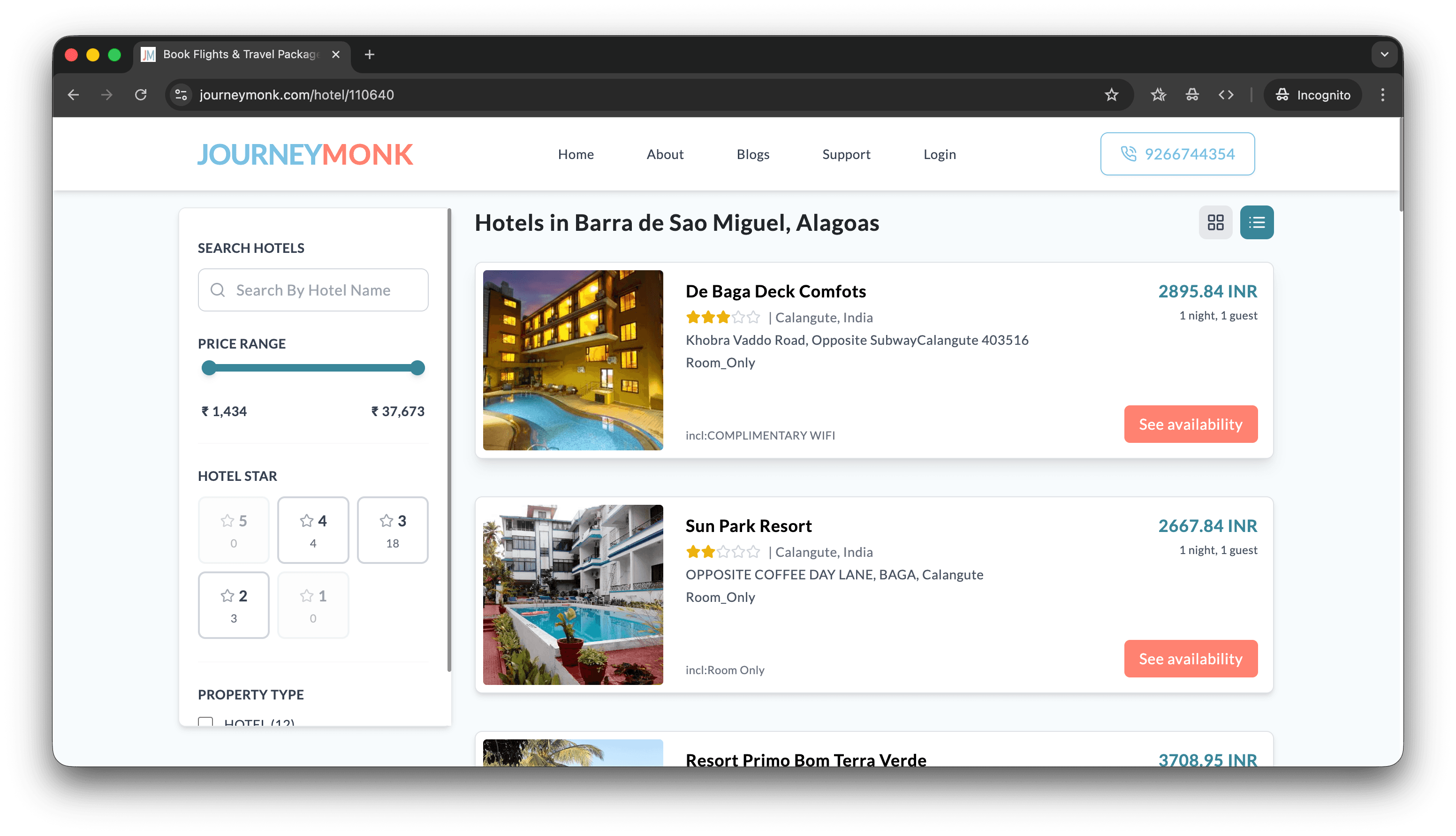 JourneyMonk Travel Booking Website - Image 3